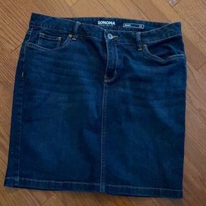 Sonoma jean skirt size 12.  Worn once. Great deal.